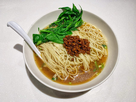 A bowl of Chinese Noodlesの写真素材