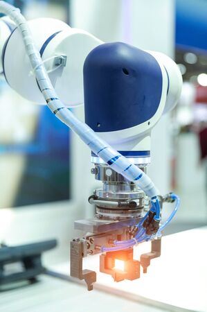 Industrial robot arm close upの写真素材