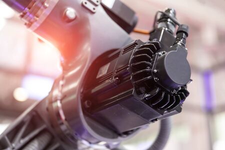 Industrial robot arm close upの写真素材