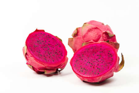 Fresh Pitaya on White Backgroundの写真素材