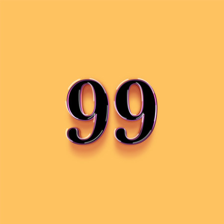 90 Years Anniversary Celebration Number Vector Template Design Illustration Black Color Backgroundの写真素材