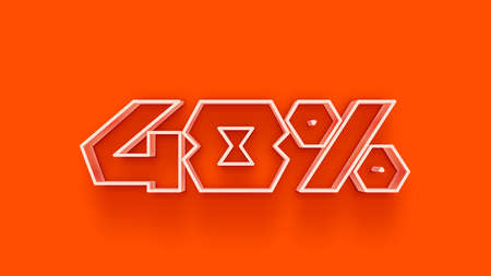 40% OFF Sale Discount Banner. Discount offer price tag.  Vector Illustration.の写真素材