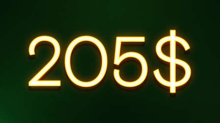 2035 glowing neon sign on a dark background. 3d renderingの写真素材