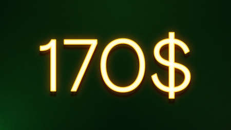 70s neon sign on a dark green background. 3d renderingの写真素材