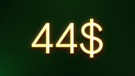 40 dollar sign on a green background. 3d rendering. Computer digital drawing.の写真素材