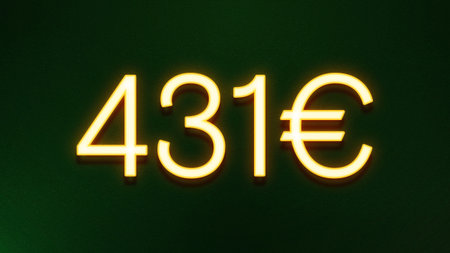 3d rendering of the number forty-three on a green background