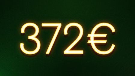 Illustration of a neon sign with the number 37 and the word euro