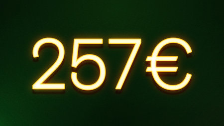 euro sign on dark green background. Vector illustration.