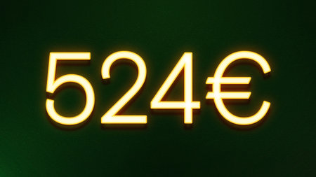 Neon sign 50 euro on a dark background. Vector illustration.