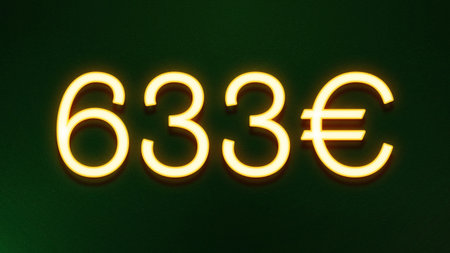 Illustration of a glowing neon sign with the number sixty three.