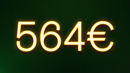 50 euro sign in neon light on black background. 3d rendering
