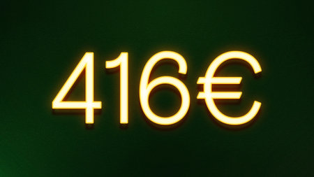 Neon number four hundred and sixty-six on dark green background