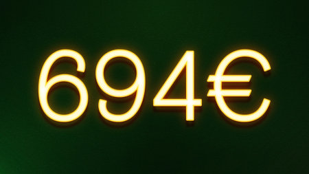 Illustration of a neon sign with the number 69, on a dark background