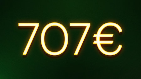 70 euro sign on a dark green background. 3d rendering.の写真素材