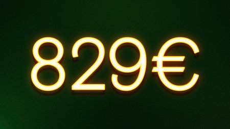 2029 neon sign on dark green background. 3d rendering.