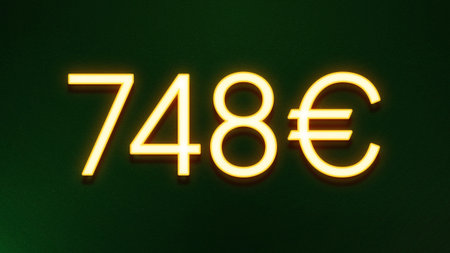 Illustration of a yellow neon number on a dark green background.