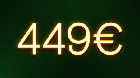3D rendering of a yellow 40 percent discount sign on a green background