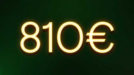 Illustration of a neon sign on a dark background with the number 80