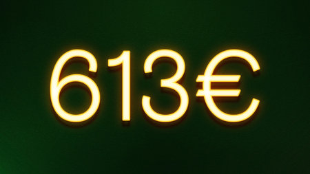 Neon sign on a dark green background with the number 16.