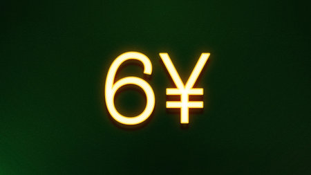 Currency symbol in neon light on a black background. High quality photoの写真素材