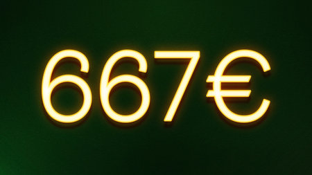 60 euro sign in neon light on black background, 3d rendering
