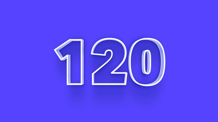 2021 White 3D Numbers on a Blue Background - 3D Rendering