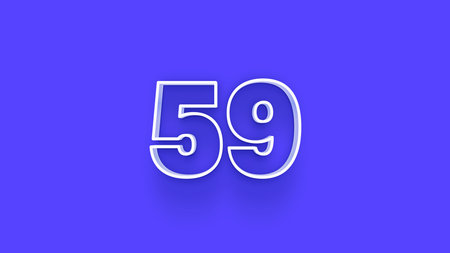 50 Years Anniversary Celebration Blue Number Vector Template Design Illustration. Graphic Design...