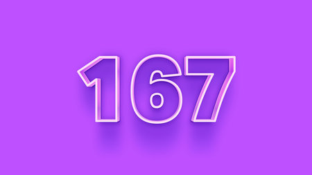 Purple background with the number 16. Vector illustration. Eps 10.