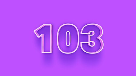 10.01 number 3d effect. White numbers on purple background. Vector illustration.