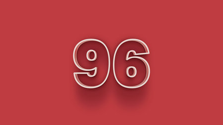 95 Years Anniversary Celebration 3d Render Illustration Design With Gradient Meshの写真素材