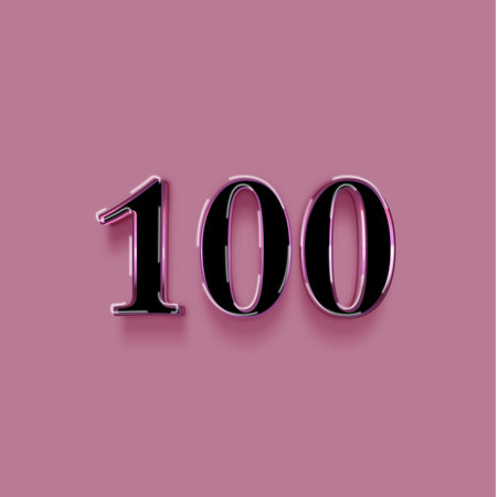 1.01.01 number on a pink background. 3d illustration