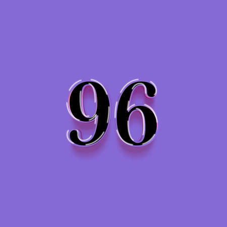 95 Years Anniversary Celebration Elegant White Number Vector Template Design Illustrationの写真素材