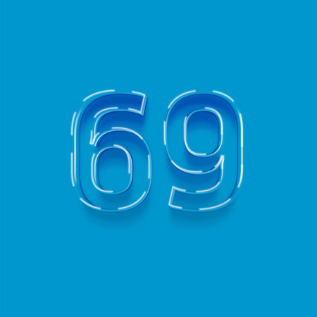 69 Blue Background With Gradient Mesh, Vector Illustration