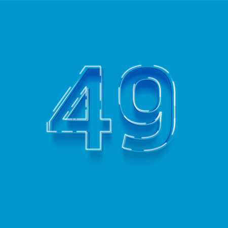 49 Blue Background With Gradient Mesh, Vector Illustrationの写真素材