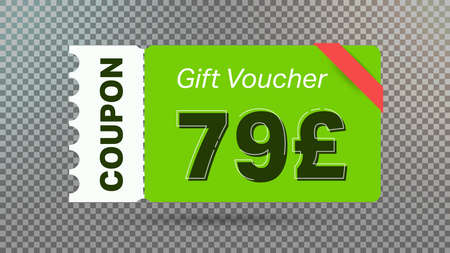 79 Pound coupon promotion sale for website, internet ads, social media.Big sale and super sale coupon code Pound 79 discount gift voucher coupon vector illustration summer offer ends weekendのイラスト素材