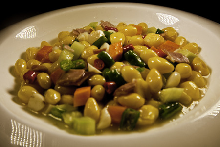 Almond fried hamの写真素材