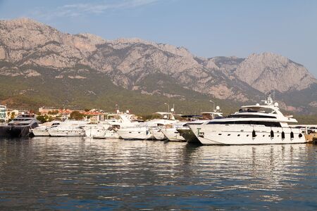 Kemer, Turkey, October 17 2018 marina on the Mediterranean Seaのeditorial素材