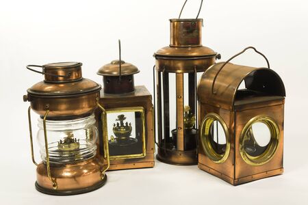 vintage style kerosene lamp lanternの写真素材