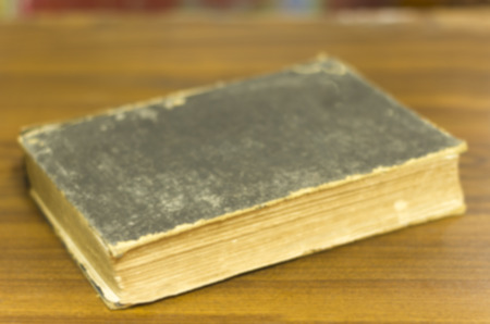 ancient book, very old book, close up, blurredの写真素材