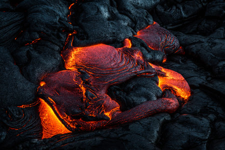 Lava flows on the Big Island of Hawaii