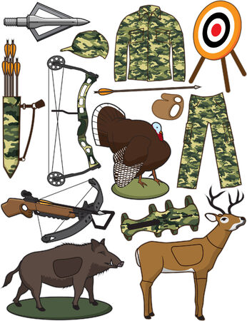 Archery Itemsのイラスト素材