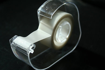 Transparent tape dispenser.の写真素材