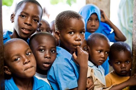 African children  Kenya  Mombasa  January 25, 2012のeditorial素材