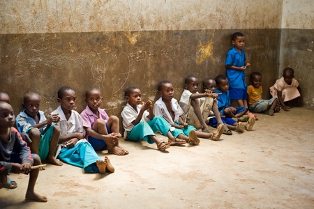 African children  Kenya  Mombasa  January 25, 2012のeditorial素材