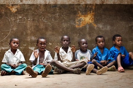 African children  Kenya  Mombasa  January 25, 2012のeditorial素材