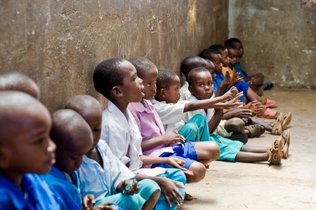 African children  Kenya  Mombasa  January 25, 2012のeditorial素材