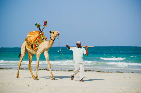 Mombasa. kenya. January 3, 2012. beach traders and artisansのeditorial素材