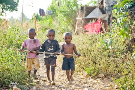 Mombasa. Kenya. January 26, 2012 Children of Africaのeditorial素材