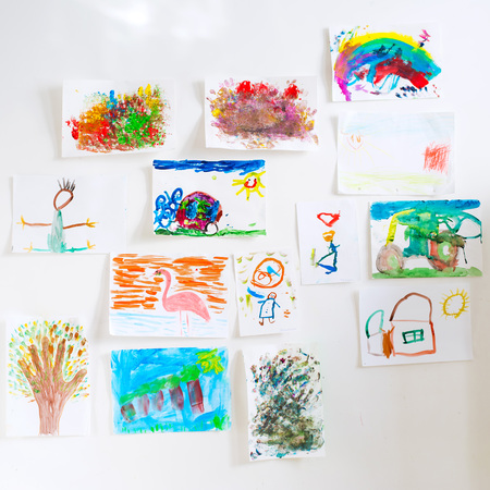 Childrens drawingsの写真素材