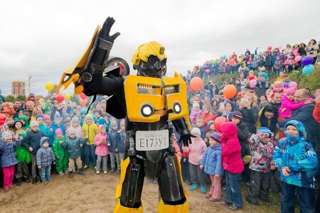 Russia. Moscow region. Balashikha - September 18, 2016. Show of transformers for childrenのeditorial素材